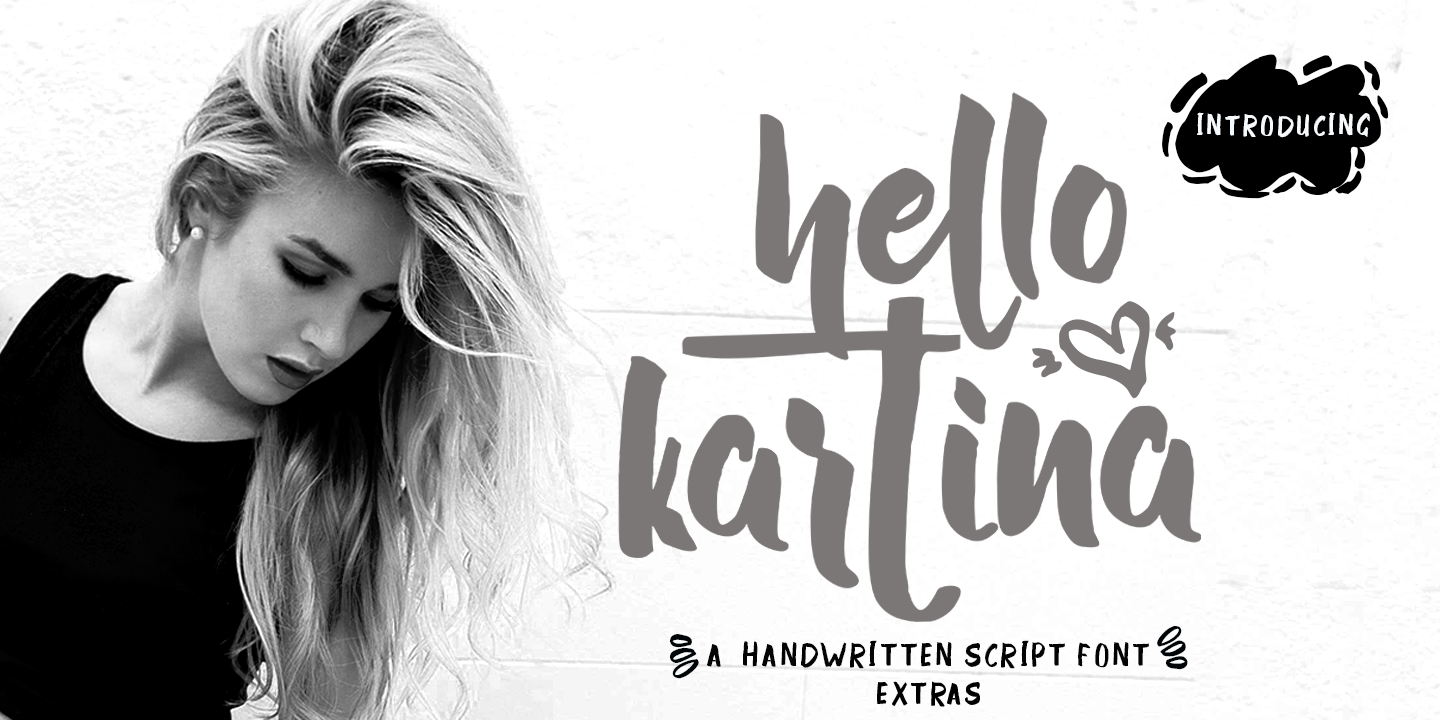 Example font Hello Kartina #1